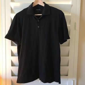 🍍Vince black short sleeve polo shirt🍍